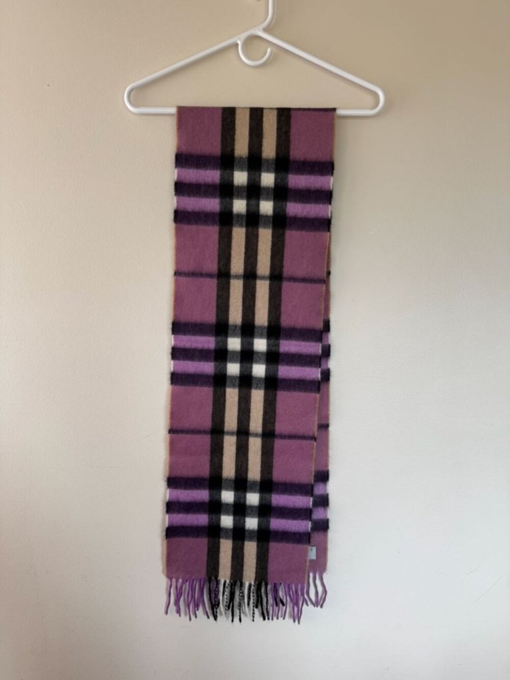 Super soft 100% Cashmere plaid scarf, made in Scotland
